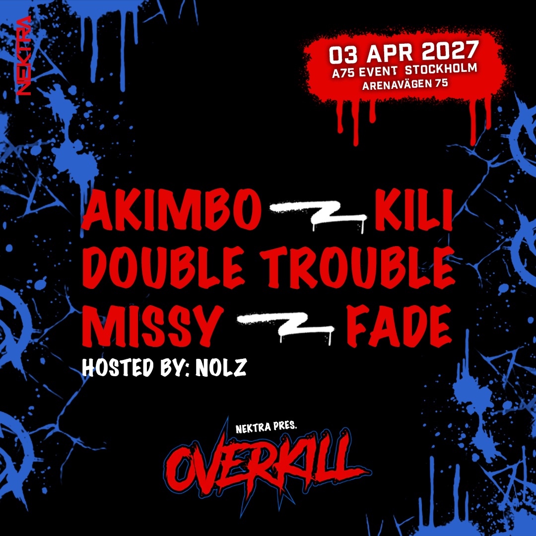 NEKTRA pres. OVERKILL | APRIL 3, 2027